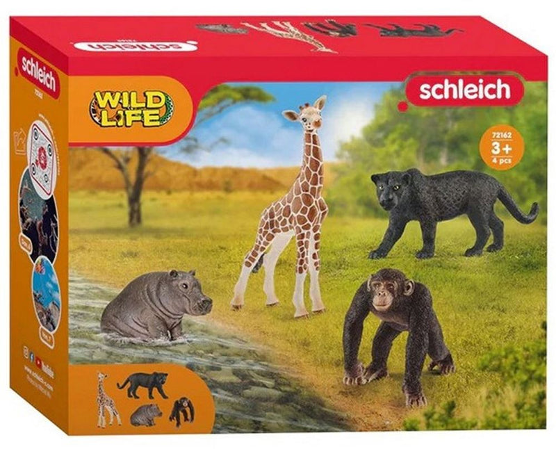 Afbeelding laden in galerijviewer, Schleich wild life 4-pack. 15x19 cm. 3+
