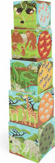Scratch stapeltoren jumbo - savanne - 5 stuks - duurzaam hout - 1 jaar