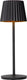 Lucide justine - oplaadbare tafellamp binnen buiten - accu batterij - led dimbaar - 1x2w 2700k - ip54 - met draadloos oplaadstation - zwart