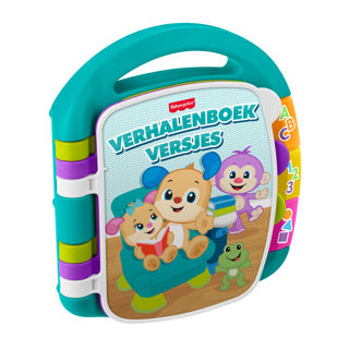Afbeelding laden in galerijviewer, Mattel fisher-price leerplezier verhalenboek versjes - muzikaal boek met lichtjes en geluid
