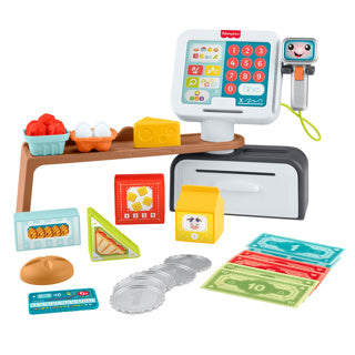 Afbeelding laden in galerijviewer, Mattel fisher price balie en kassa
