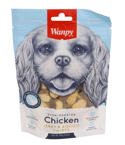 Afbeelding laden in galerijviewer, Wanpy Oven-roasted chicken jerky biscuit twists
