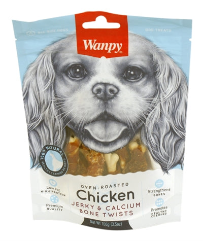 Afbeelding laden in galerijviewer, Wanpy Oven-roasted chicken jerky calcium bone twists
