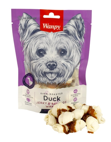 Afbeelding laden in galerijviewer, Wanpy Oven-roasted duck jerky rawhide wraps
