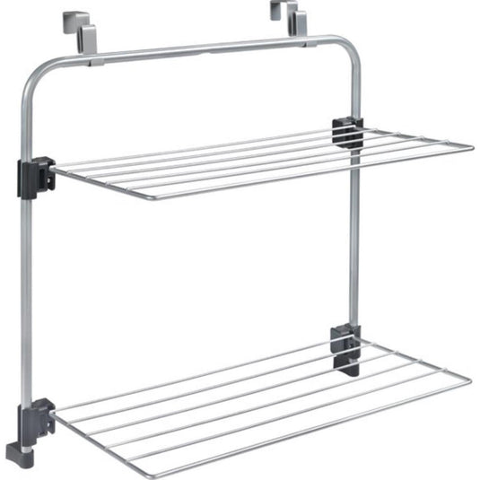 Metaltex tomado - droogrek gale - 7 meter drooglengte - ophangbaar aan deur of douchewand - zilvergrijs - 5 jaar garantie