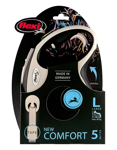 Afbeelding laden in galerijviewer, Flexi Rollijn new comfort tape zwart
