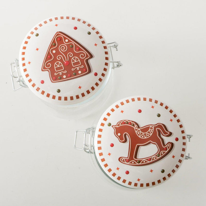 Afbeelding laden in galerijviewer, Boltze home voorraadpot peperkoek 450ml ø11xh11,5cm
