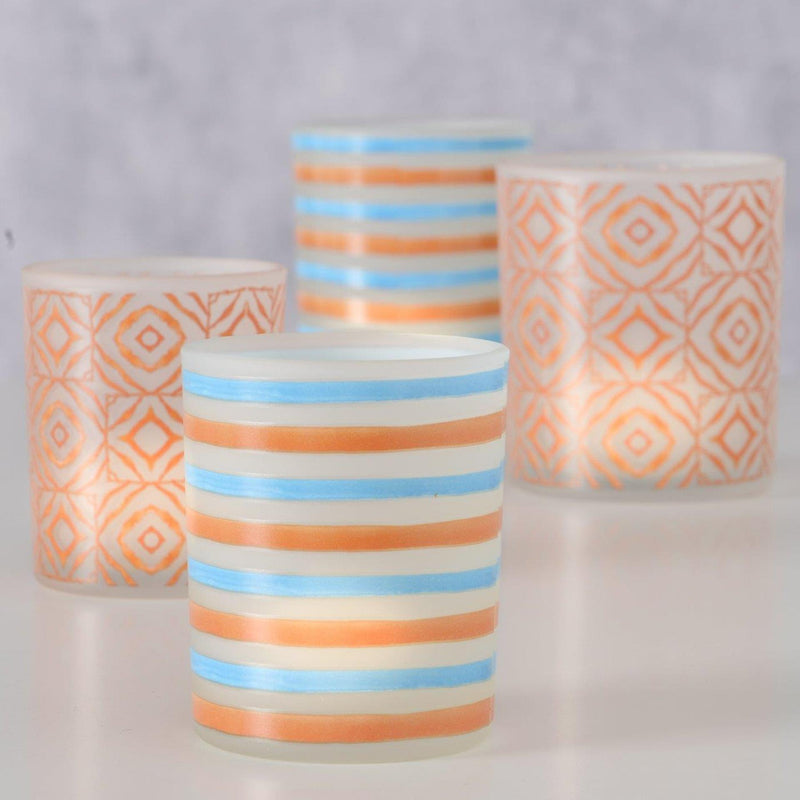Afbeelding laden in galerijviewer, Boltze home windlicht azzurro 2-delig h8,3-10cm 2 assorti
