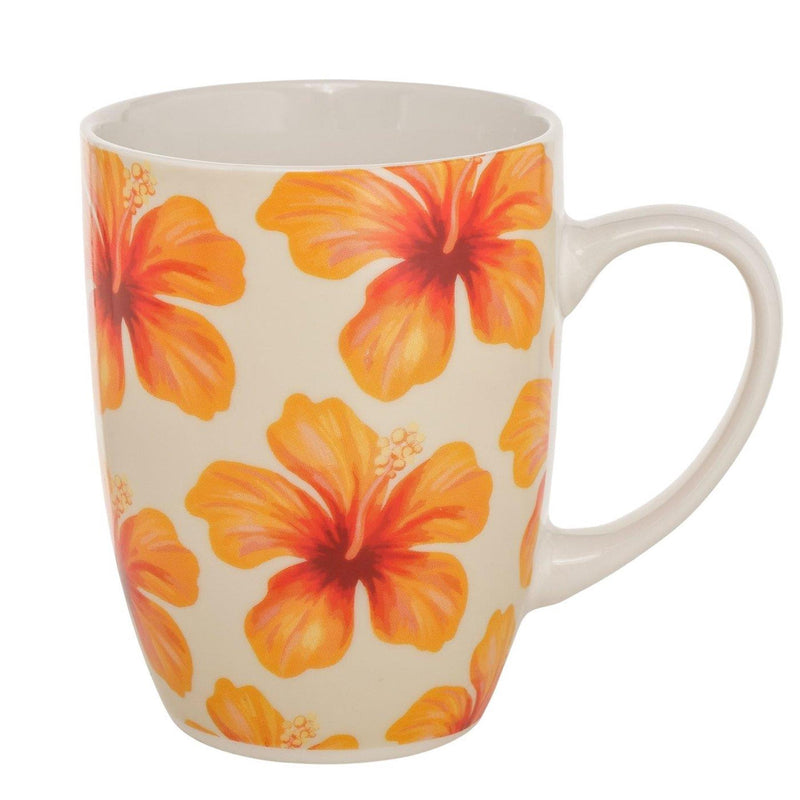Afbeelding laden in galerijviewer, Boltze home mok hibiscus 330ml ø8x10,5cm
