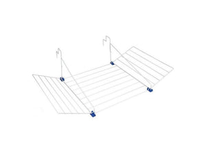 Tomado - droogrek tilburg - voor radiator, balkon, deur of balustrade - 12 meter drooglengte - ophangbaar - zilvergrijs - 5 jaar garantie