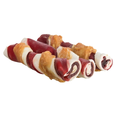 Afbeelding laden in galerijviewer, Trixie Denta fun barbecue chicken chewing rolls
