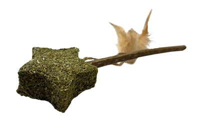 Afbeelding laden in galerijviewer, Croci Euphoria stick catnip ster met veren
