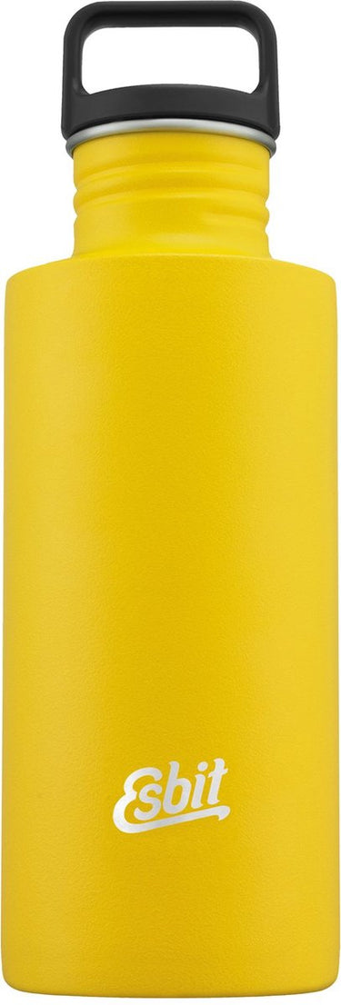 Esbit sculptor waterfles - 750ml - geel - rvs drinkfles - lusdop