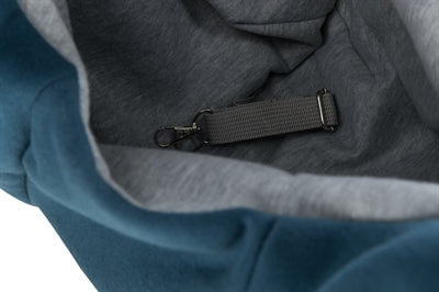 Afbeelding laden in galerijviewer, Trixie draagtas buikdrager sling blauw grijs
