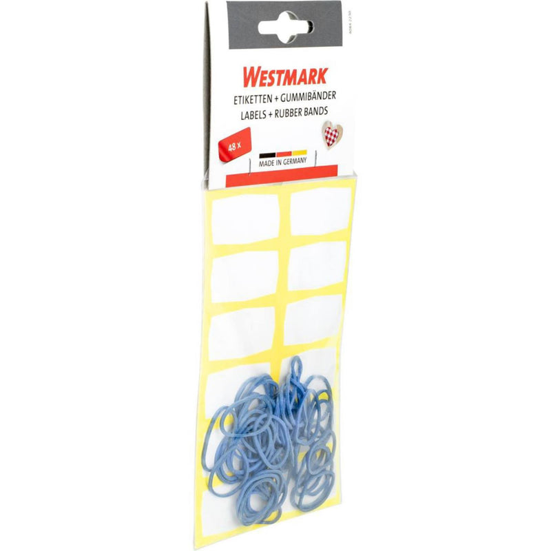 Afbeelding laden in galerijviewer, Westmark diepvriesetiketten 4x2cm 48 stuks met elastieken

