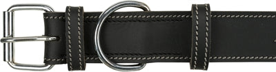 Afbeelding laden in galerijviewer, Trixie halsband hond rustic vetleer heartbeat zwart
