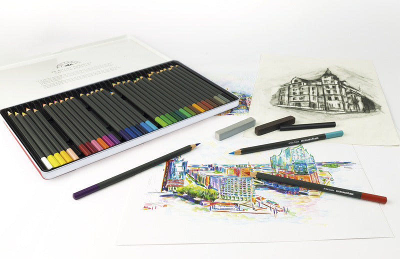 Afbeelding laden in galerijviewer, Eberhard faber ef-516012 aquarelpotlood kartonetui à 12 stuks met penseel

