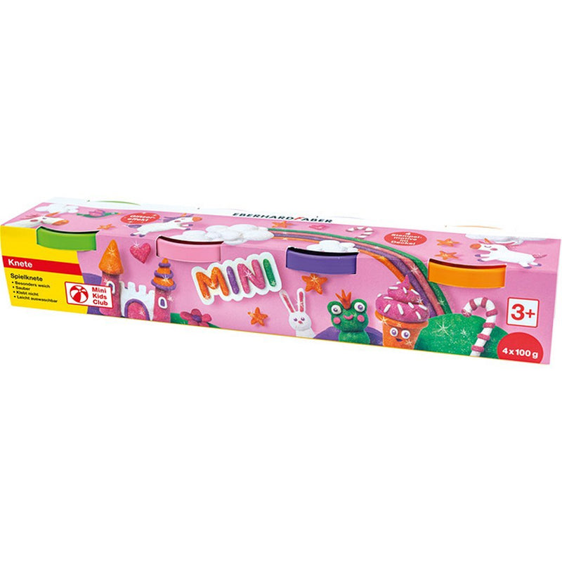 Afbeelding laden in galerijviewer, Eberhard faber kinderklei - glitter - 4x in beker - 140 gram - ef-572511
