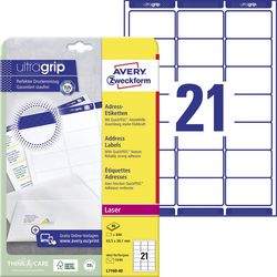Adresetiketten avery quickpeel papier