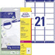 Adresetiketten avery quickpeel papier