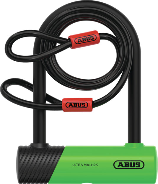 Abus ultra mini 410k 150hb140 u-lock incl. cobra loop cable and sh bracket