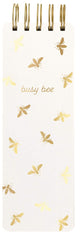 Eccolo notitieblok - spiraal - busy bee - lijn - ca.8x23cm - ec-q601u