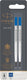 Parker rollerbalpen - medium punt - blauwe quink inkt - 2 stuks