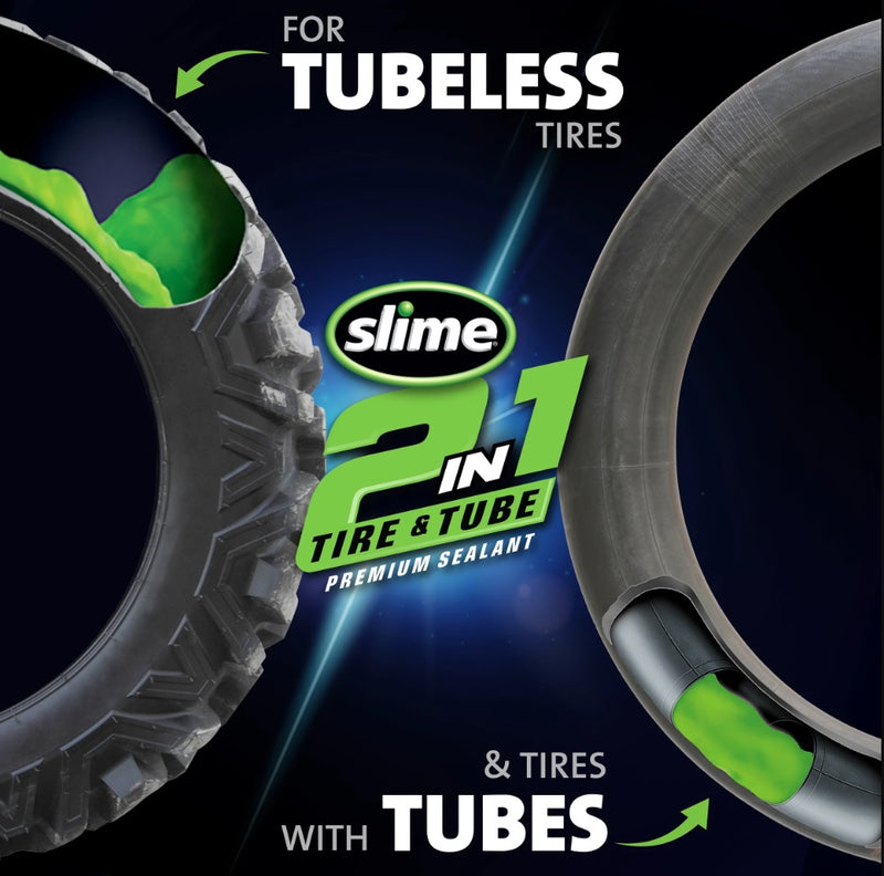 Afbeelding laden in galerijviewer, Slime 2-in-1 banden binnenbanden anti-lek middel 946 ml
