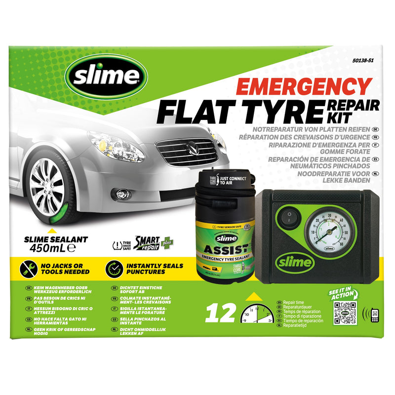 Afbeelding laden in galerijviewer, Slime smart repair plus noodreparatieset voor lekke banden
