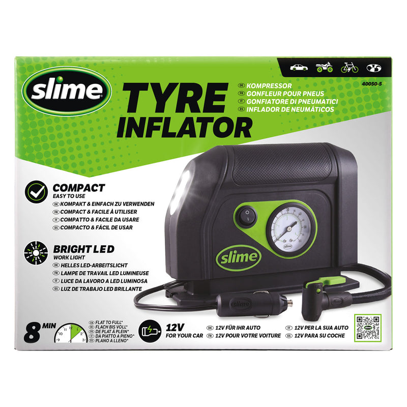 Afbeelding laden in galerijviewer, Slime 12v bandenpomp compressor

