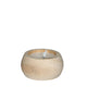 Ideas 4 seasons led kaars hout ã˜12 h.6 cm met timer bruin