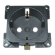 C-line wandcontactdoos camper en caravan 230 volt antraciet