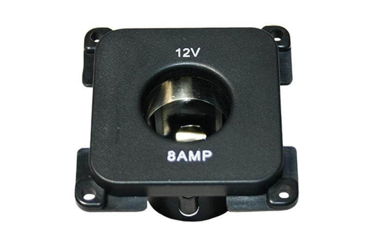 C-line 12 volt stopcontact camper en caravan zwart - verpakt