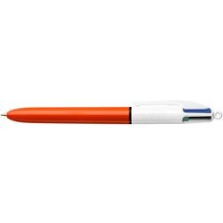 Balpen bic 4 colours intrekbaar