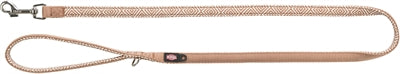 Afbeelding laden in galerijviewer, Trixie Hondenriem boho ruiten premium met neopreen karamel
