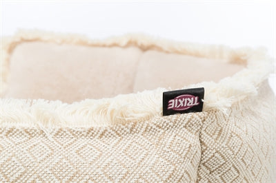 Afbeelding laden in galerijviewer, Trixie Hondenmand boho hoekig beige
