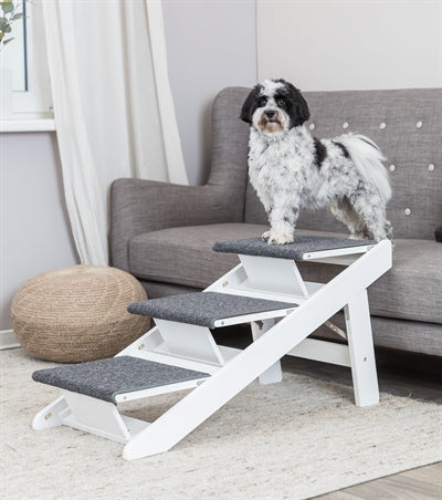 Afbeelding laden in galerijviewer, Trixie Loopplank met uitklapbare treden mdf wit
