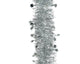Decoris kerstboom guirlande lametta ster 10cmx270cm zilver
