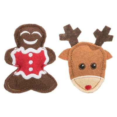 Afbeelding laden in galerijviewer, Trixie Xmas elk en peperkoekman vilt
