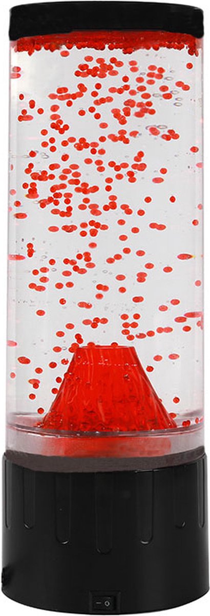 Itotal lavalamp rond 10,5 x 30 cm rood