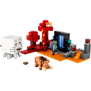 Afbeelding laden in galerijviewer, Lego LEGO Minecraft 21255 Hinderlaag bij het Nether-Portaal
