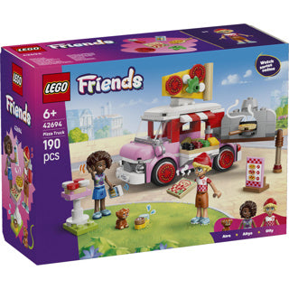 Afbeelding laden in galerijviewer, Lego friends pizzatruck speelgoed voor kinderen vanaf 6 jaar met 2 poppetjes 42694
