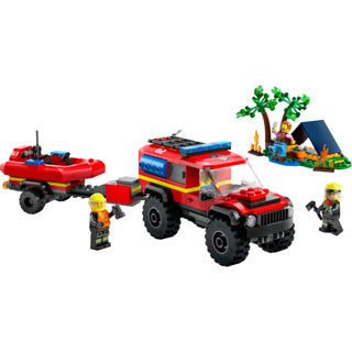 Afbeelding laden in galerijviewer, Lego LEGO City 60412 4X4 Brandweerauto met Reddingsboot
