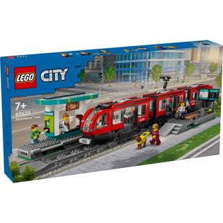 Afbeelding laden in galerijviewer, Lego city stadstram en station - 60423
