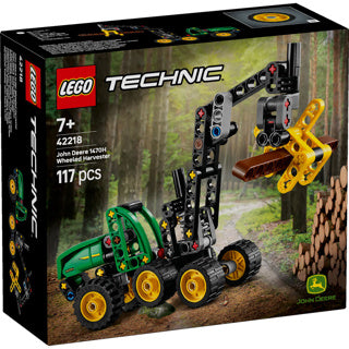 Afbeelding laden in galerijviewer, Lego ® technic john deere 1470h houtoogstmachine - werkende klauw en boomstam - modelbouwspeelgoed - 42218
