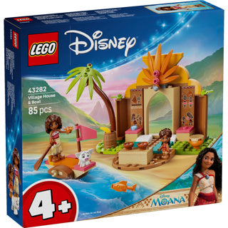 Lego ǀ disney vaiana dorpshuis en boot bouwbaar speelgoed voor kinderen met dieren figuur 43282
