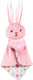 Zolux Puppy tiny pluche konijn knuffeldoekje roze