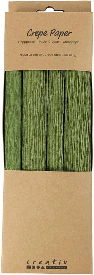 Creativ company cc crêpepapier groen 4 vel