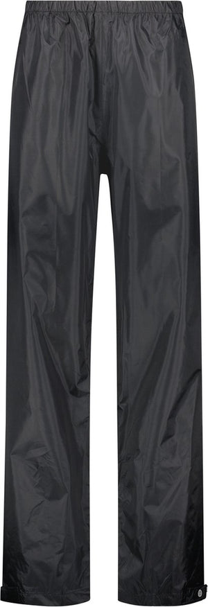 Agu passat - regenbroek - waterdichte fietsbroek - unisex - zwart - xs - elastische taille - verstelbare pijpen - reflecterende details
