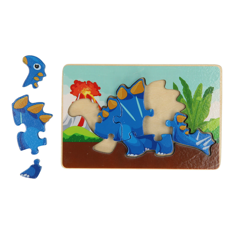 Afbeelding laden in galerijviewer, Houten Legpuzzel Dino, 7st.
